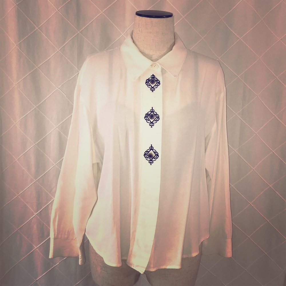 Vintage Wester Buttons Shirt .